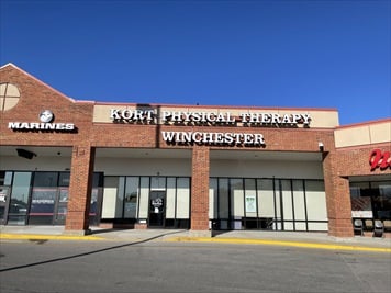 Outside front of building