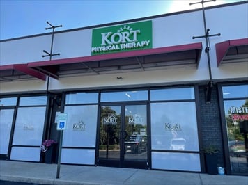 Outside front of building